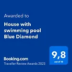 House With Swimming Pool Blue Diamond